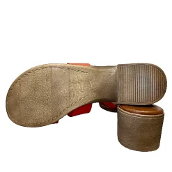 Scarpe di Maremma Ciabatta In Pelle Rossa Mod. Hermes*Donna Sandali & Ciabatte