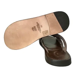 Scarpe di Maremma Ciabatta In Pelle Testa Di Moro Mod.7092*Uomo Sandali & Ciabatte