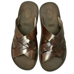 Scarpe di Maremma Ciabatta In Pelle Testa Di Moro Mod.7092*Uomo Sandali & Ciabatte