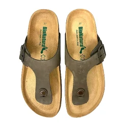Scarpe di Maremma Ciabatta Infradito In Pelle Bionatura Testa Di Moro*Donna Sandali & Ciabatte