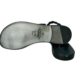 Scarpe di Maremma Ciabatta Infradito In Pelle Nera Mod. 6802*Donna Sandali & Ciabatte