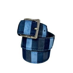 Scarpe di Maremma Cintura Artigianale In Nabuk Tonalita Blu Mix7* Multicolore