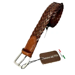 Scarpe di Maremma Cintura Artigianale In Pelle Intrecciata 837* Classiche