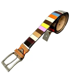 Scarpe di Maremma Cintura Artigianale In Pelle Multicolor Mix5* Multicolore