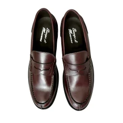 Scarpe di Maremma College Artigianale Cucito Blake Bordeaux*Uomo Mocassini
