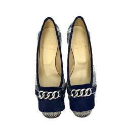 Scarpe di Maremma Decollete Blu Con Catena*Donna Ballerine