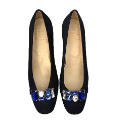 Scarpe di Maremma Decollete Blu Con Pietre*Donna Ballerine