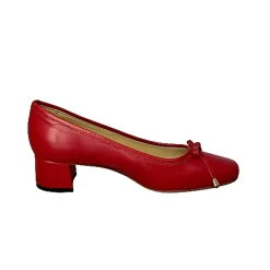Scarpe di Maremma Decollete In Pelle Rosso*Donna Ballerine