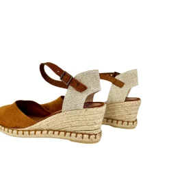 Scarpe di Maremma Espadrillas Zeppa In Camoscio Verbenas Cuoio*Donna Sandali & Ciabatte