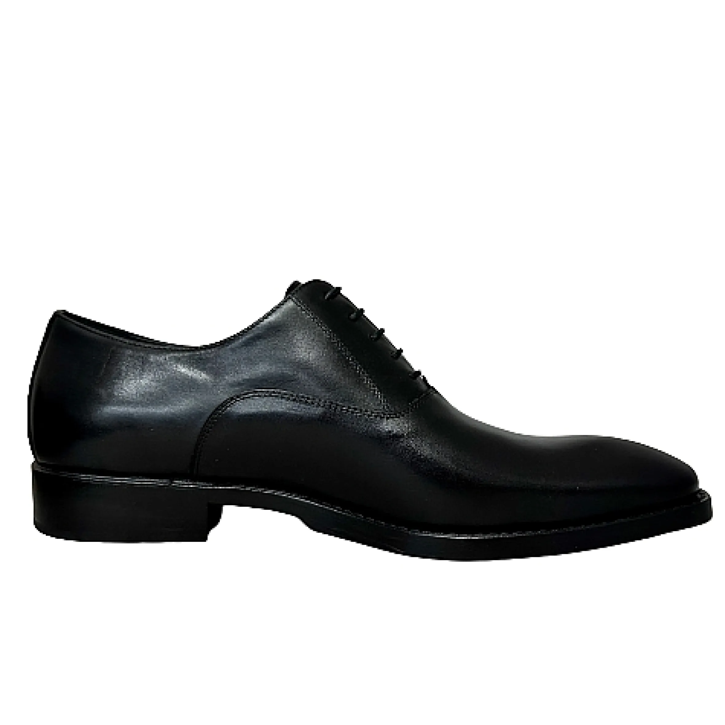 Scarpe di Maremma Francesina Fatta A Mano In Vitello Nero Luxury Collection*Uomo Stringate