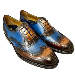 Scarpe di Maremma Francesina Fatta A Mano Spazzolata Luxury Collection*Uomo Stringate