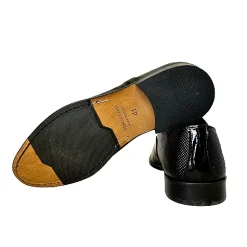 Scarpe di Maremma Francesina In Vernice Nera Cucita Blake*Uomo Stringate