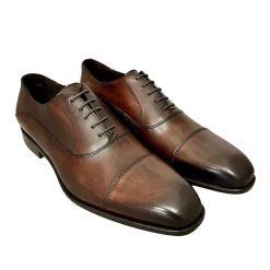 Scarpe di Maremma Francesina Sfumata A Mano Testa Di Moro Cucita Blake*Uomo Stringate