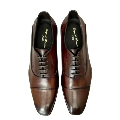 Scarpe di Maremma Francesina Sfumata A Mano Testa Di Moro Cucita Blake*Uomo Stringate
