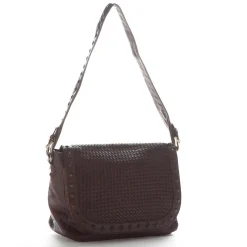 Scarpe di Maremma Grande Borsa Artigianale Con Patta Intrecciata*Donna Borse Morbide
