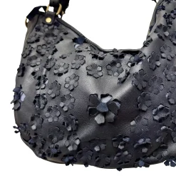 Scarpe di Maremma Lilla Big Pelle Con Fiori Laserati*Donna Borse Morbide