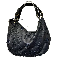 Scarpe di Maremma Lilla Big Pelle Con Fiori Laserati*Donna Borse Morbide