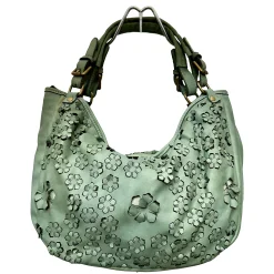 Scarpe di Maremma Lilla Big Pelle Con Fiori Laserati*Donna Borse Morbide