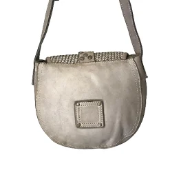 Scarpe di Maremma Mini Bag Artigianale In Pelle Intrecciata E Borchiette*Donna Borse Morbide