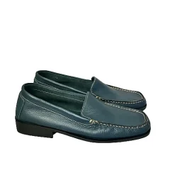 Scarpe di Maremma Mocassino Artigianale Blu In Alce*Donna Mocassini