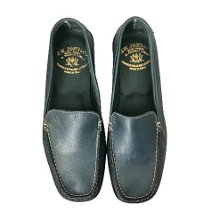 Scarpe di Maremma Mocassino Artigianale Blu In Alce*Donna Mocassini