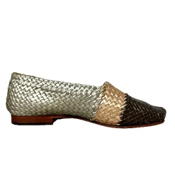 Scarpe di Maremma Mocassino Artigianale In Pelle Intrecciata*Donna Mocassini