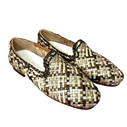 Scarpe di Maremma Mocassino Artigianale In Pelle Intrecciata*Donna Mocassini