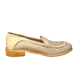 Scarpe di Maremma Mocassino Artigianale In Pelle Forata Nude*Donna Mocassini