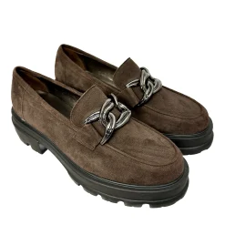 Scarpe di Maremma Mocassino Artigianale In Camoscio Testa Di Moro*Donna Mocassini