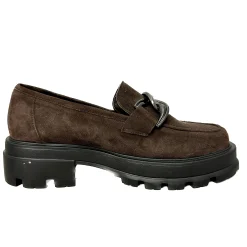 Scarpe di Maremma Mocassino Artigianale In Camoscio Testa Di Moro*Donna Mocassini