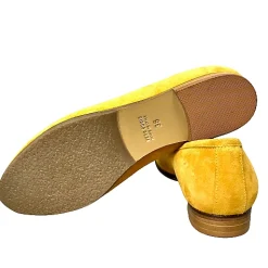 Scarpe di Maremma Mocassino Artigianale In Camoscio Giallo*Donna Mocassini