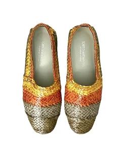 Scarpe di Maremma Mocassino Artigianale In Pelle Intrecciata*Donna Mocassini