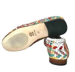 Scarpe di Maremma Mocassino Artigianale In Pelle Intrecciata*Donna Mocassini