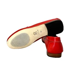 Scarpe di Maremma Mocassino Artigianale Sfoderato Rosso*Donna Mocassini
