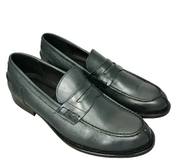 Scarpe di Maremma Mocassino College Blu Cucito Blake*Uomo Mocassini