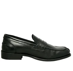 Scarpe di Maremma Mocassino College Nero Cucito Blake*Uomo Mocassini
