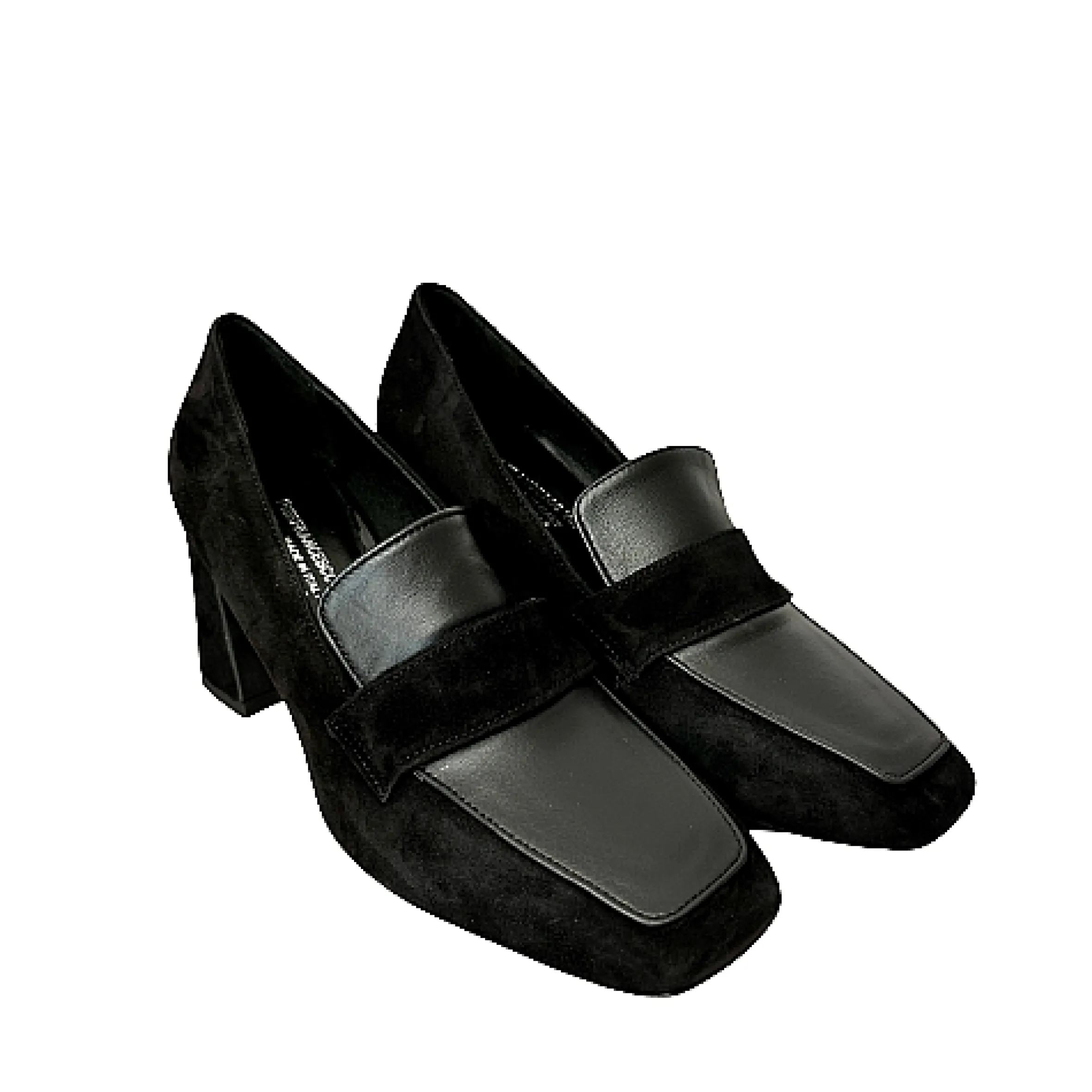 Scarpe di Maremma Mocassino In Camoscio E Pelle Nero Pfv*Donna Mocassini