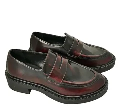 Scarpe di Maremma Mocassino In Pelle Abrasivata Bordeaux*Donna Mocassini