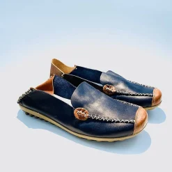 Scarpe di Maremma Mocassino In Pelle Blu*Donna Mocassini