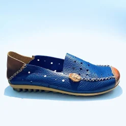 Scarpe di Maremma Mocassino In Pelle Cobalto*Donna Mocassini