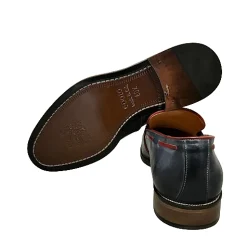Scarpe di Maremma Mocassino In Pelle Fondo Cuoio Oceano*Uomo Mocassini