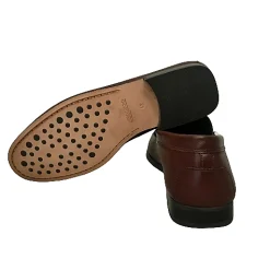 Scarpe di Maremma Mocassino In Pelle Marrone Soldini*Uomo Mocassini