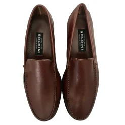 Scarpe di Maremma Mocassino In Pelle Marrone Soldini*Uomo Mocassini
