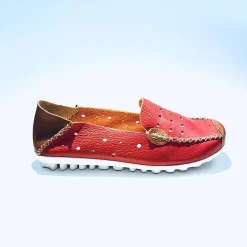 Scarpe di Maremma Mocassino In Pelle Rossa*Donna Mocassini