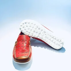 Scarpe di Maremma Mocassino In Pelle Rossa*Donna Mocassini
