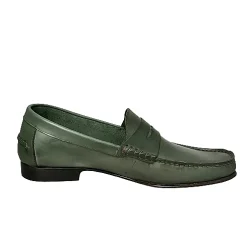 Scarpe di Maremma Mocassino Mod. College Estivo Verde*Uomo Mocassini