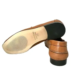 Scarpe di Maremma Mocassino Mod. College Estivo Cuoio*Uomo Mocassini