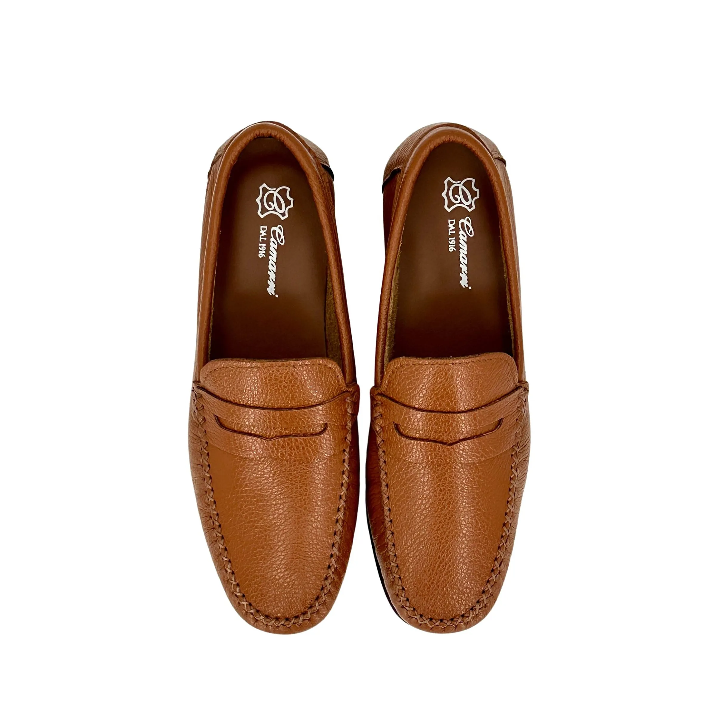 Scarpe di Maremma Mocassino Mod. College Sfoderato Cuoio*Uomo Mocassini