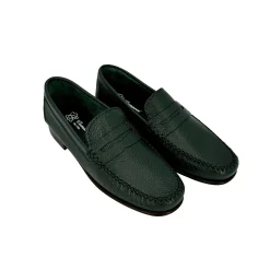 Scarpe di Maremma Mocassino Mod. College Sfoderato Verde*Uomo Mocassini