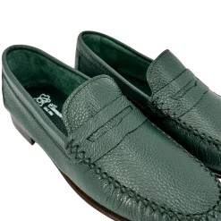 Scarpe di Maremma Mocassino Mod. College Sfoderato Verde*Uomo Mocassini
